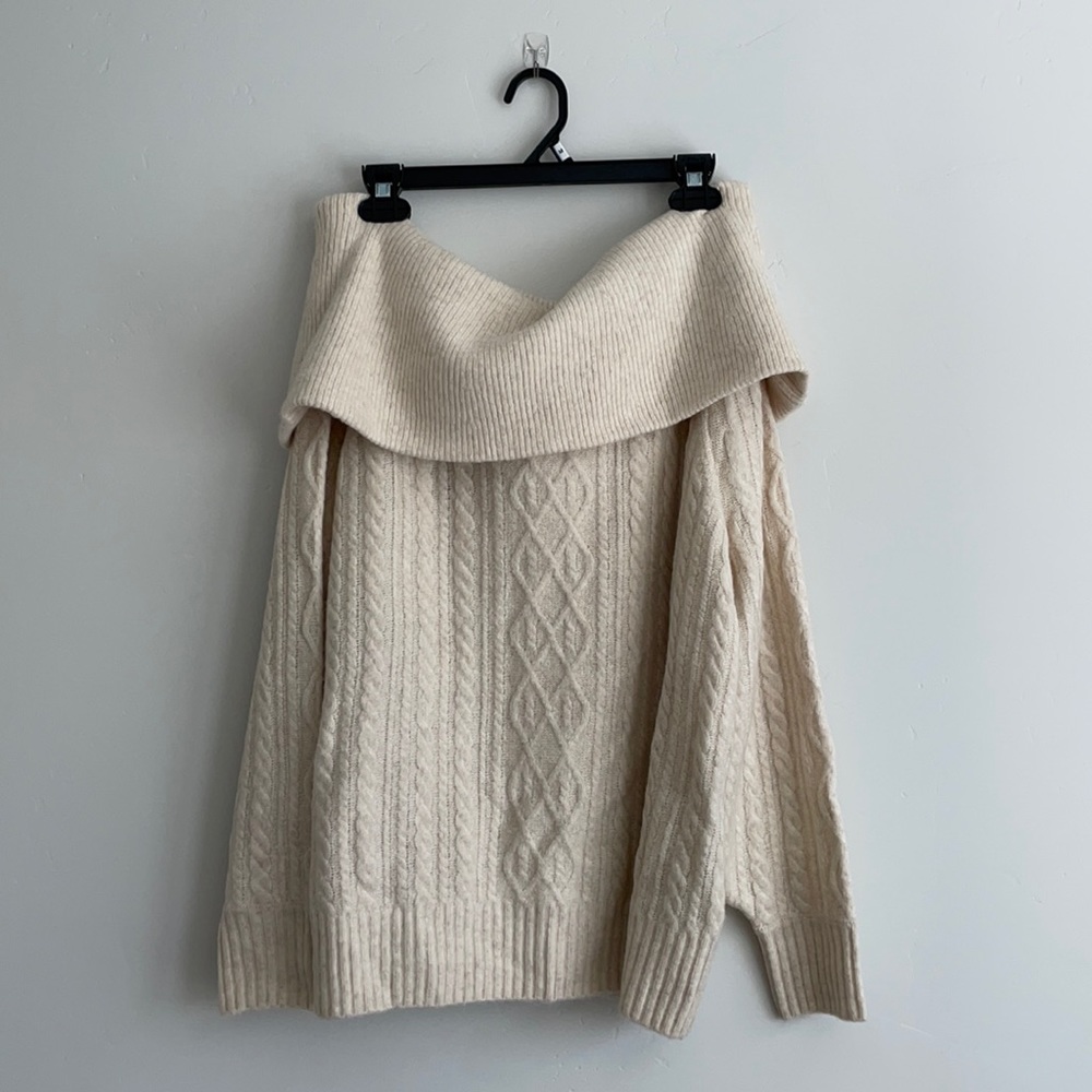 Off the shoulder sweater